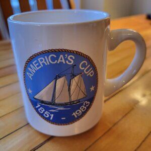 Vintage Rare America's Cup Mug 1851 - 1983 Newport, Rhode Island